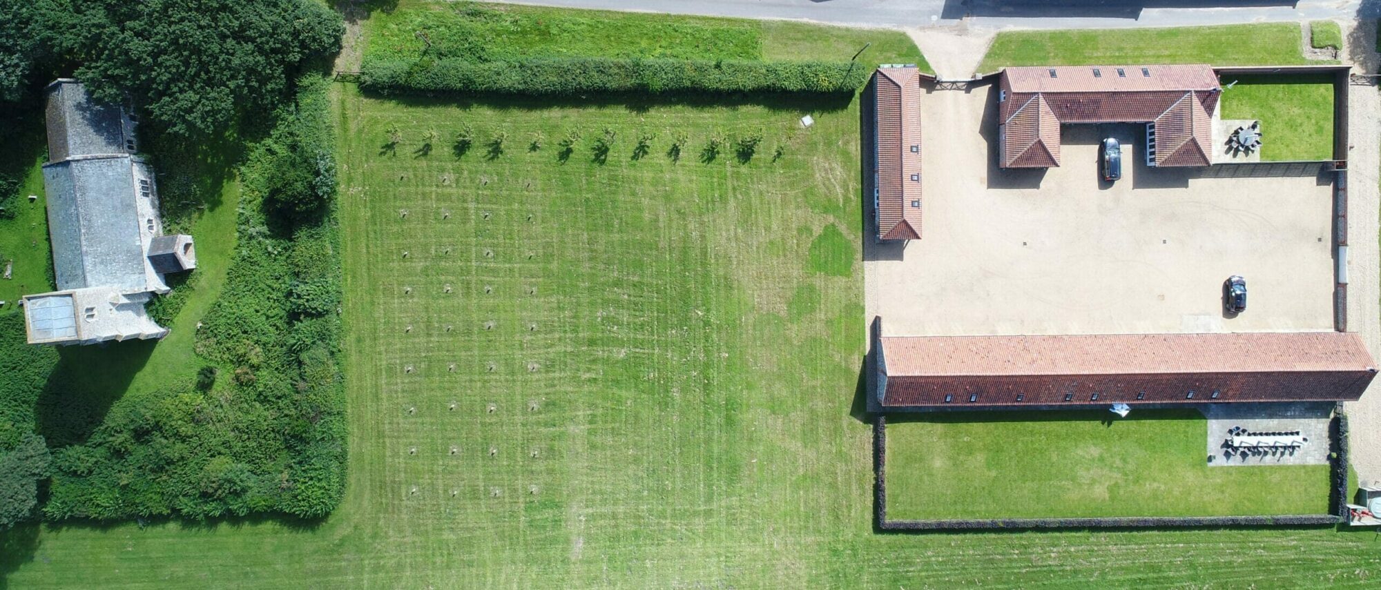 Brazenhall Barns - aerial scaled slider image