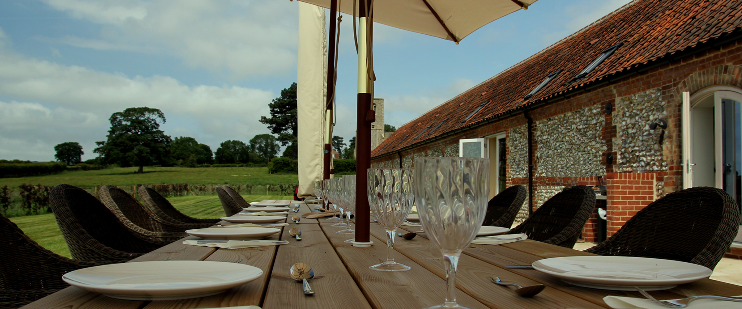 Barn Large outside dinning table slider image